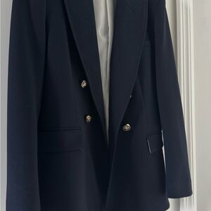 Zara Black Blazer with Gold Buttons